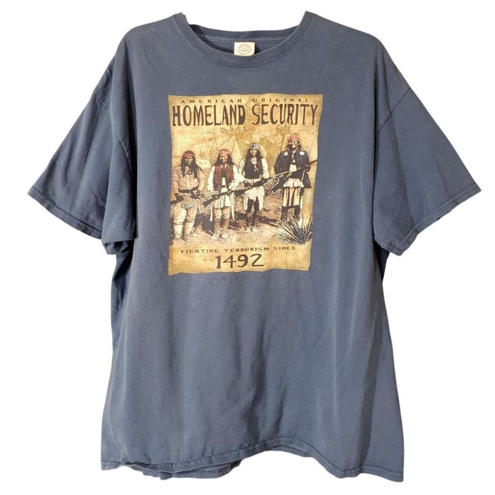 VTG American Original Homeland Security Fighting Terrorism T-Shirt | Size XL